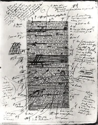 Page from one of Balzac